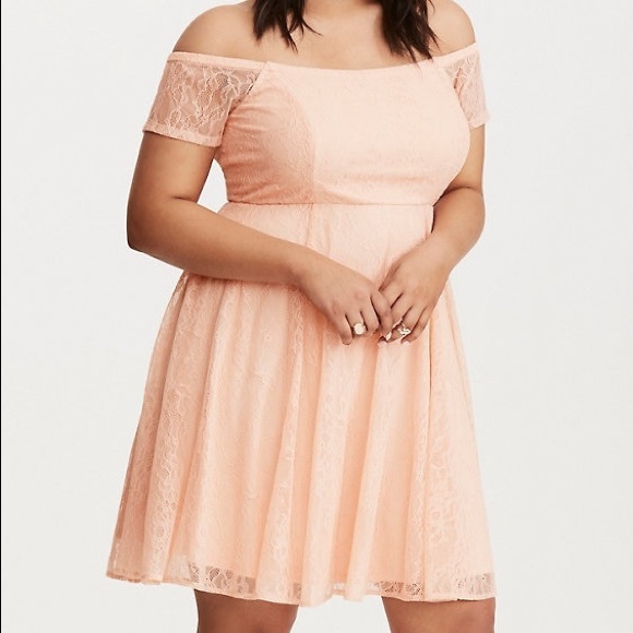 Blush Pink Lace Dress